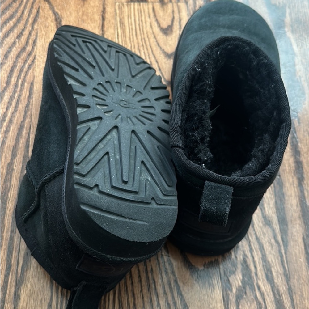 UGG ultra mini black boots